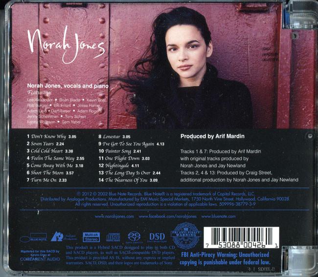 Norah Jones - 2002 - Come Away With Me SACD-DSD-ISO/24bit 192KHz FLAC.